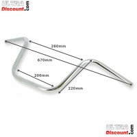 Handlebar for Citycoco (Chrome) 220mm