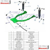 Swingarm 30mm spacer for Dax 50cc ~ 125cc Bilder 2