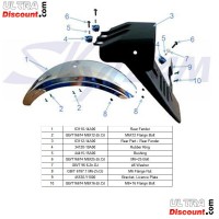 Rear Fender CHROME  for Skyteam Dax Skymax Bilder 1