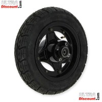 Full 3.50-10 Rear Wheel for Dax Skymax (Black)