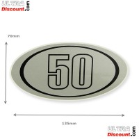 50cc sticker for Skymax (gray-black)