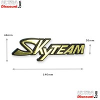 SkyTeam logo plastic sticker for Bubbly tank