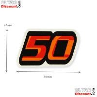 50cc sticker for Trex (orange-black) Bilder 1