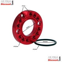 Carburetor Spinner Plate for Dax 110cc and 125cc - 28mm - Red