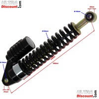 Front Gas Shock Absorber for ATV Shineray Quad 200cc STIIE-B - 320mm - Black