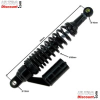 Pair of Custom Rear Gas Shock Absorbers for Dax - Black