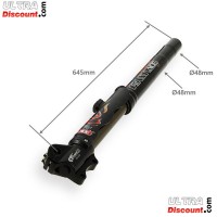 FASTACE Front Fork Tubes 645mm, 12mm axles - Black Bilder 1