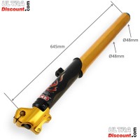 FASTACE Front Fork Tubes 600mm, 12mm axles - Gold Bilder 1