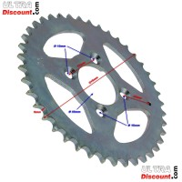 41 Tooth Rear Sprocket for ATV Shineray Quad 250ST-5 Bilder 1