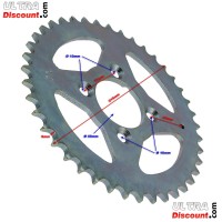 41 Tooth Rear Sprocket for ATV Shineray Quad 250ST-5