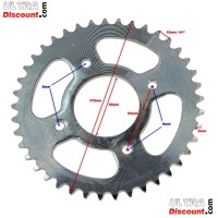 41 Tooth Reinforced Rear Sprocket for Dirt Bike (model 1 - 420) Bilder 1 41 Tooth Reinforced Rear Sprocket for Dirt Bike (model 1 - 420) Bilder 1