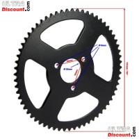 64 Tooth Reinforced Rear Sprocket (small pitch)