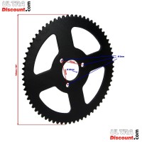 68 Tooth Reinforced Rear Sprocket (small pitch)