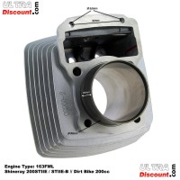 Cylinder for Dirt Bikes 200cc 163FML (63mm) Alu Bilder 2