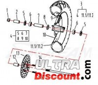 Spacer for wheel axle for Skyteam E-MINI - LEFT Bilder 1