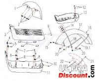 Rear mudguard support kit for E-MINI scooter Bilder 1
