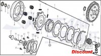 Bush for primary clutch drive 50cc for Bubbly Skyteam