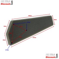 Foam Air Filter for Baotian Scooter BT49QT-12 Bilder 1