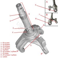 Right Steering Knuckle for ATV Bashan Quad 200cc (BS200S-3)
