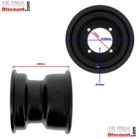 Rear Sheet Metal Rim for ATV Shineray Quad 250cc STXE Black Bilder 1