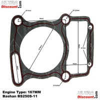 Gasket Set for ATV Bashan Quad 250cc (BS250S-11) Bilder 4