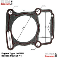 Cylinder Base Gasket for ATV Bashan Quad 250cc (BS250S-11)