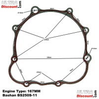 Gasket Set for ATV Bashan Quad 250cc (BS250S-11) Bilder 1