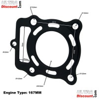 Cylinder Head Gasket for ATV Bashan Racing Quad 250cc (BS250S-11) Bilder 1