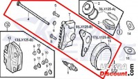 Complete right cover for cylinder head 125cc for Dax Skyteam