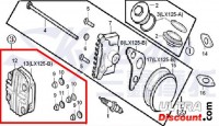 Complete Cylinder head cover 125cc engines for Dax Skyteam Bilder 1