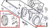 Complete Cylinder head cover 125cc engines for Monkey Gorilla