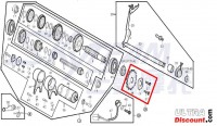 Sprocket drive and fixing for engine 125cc for Dax Skyteam