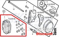 Complete Cylinder head cover 50cc for PBR Skyteam