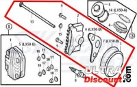 Complete right cover for cylinder head 50cc for PBR Skyteam