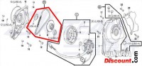 Set starter gear and chain for Skyteam engines 50cc