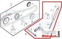 Cam chain tensionner set 50cc for Trex Skyteam