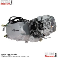 Engine 125cc 1P52FMI with Starter Motor for Bubly (6-6B)
