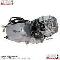 Engine 125cc 1P52FMI with Starter Motor for Dax  Skyteam (6-6B)