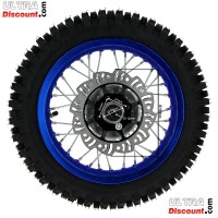 12'' Rear Wheel for Dirt Bike AGB27 (12mm Tread Lug) - Blue