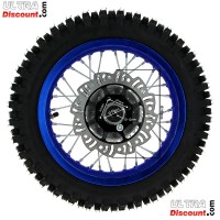 12'' Rear Wheel for Dirt Bike AGB27 (12mm Tread Lug) - Blue Bilder 1