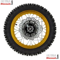 12'' Rear Wheel for Dirt Bike AGB27 (12mm Tread Lug) - Gold