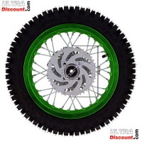 12'' Rear Wheel for Dirt Bike AGB27 (12mm Tread Lug) - Green