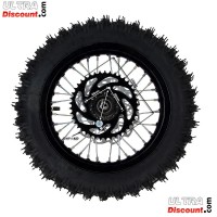 Full 12'' Rear Wheel for Dirt Bike AGB29 - Black Bilder 2