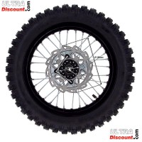 Full 14'' Rear Wheel for Dirt Bike AGB30 - Black