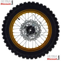 Full 14'' Rear Wheel for Dirt Bike AGB30 - Gold Bilder 1