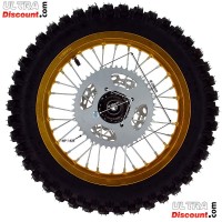 Full 14'' Rear Wheel for Dirt Bike AGB30 - Gold