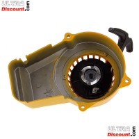 Aluminum Recoil Starter + Aluminum Sprocket for Pocket Bike Yellow