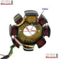 Stator for Chinese Scooter 50cc 4 stroke (5 cables)