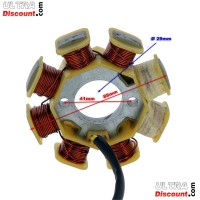 Stator for Chinese Scooter 50cc 4 stroke (4 cables)