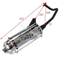 Exhaust for Chinese Scooter 50cc (4 stroke, type 1)